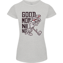 Good Morning Mummy Coffee Halloween Womens Petite Cut T-Shirt Sports Grey