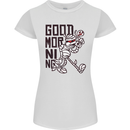Good Morning Mummy Coffee Halloween Womens Petite Cut T-Shirt White