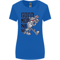 Good Morning Mummy Coffee Halloween Womens Wider Cut T-Shirt Royal Blue