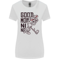 Good Morning Mummy Coffee Halloween Womens Wider Cut T-Shirt White