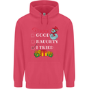 Good Naughty I Tried Funny Christmas Xmas Childrens Kids Hoodie Heliconia