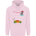 Good Naughty I Tried Funny Christmas Xmas Childrens Kids Hoodie Light Pink