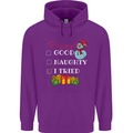 Good Naughty I Tried Funny Christmas Xmas Childrens Kids Hoodie Purple