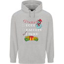 Good Naughty I Tried Funny Christmas Xmas Childrens Kids Hoodie Sports Grey
