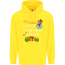 Good Naughty I Tried Funny Christmas Xmas Childrens Kids Hoodie Yellow