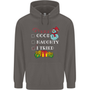Good Naughty I Tried Funny Christmas Xmas Mens 80% Cotton Hoodie Charcoal