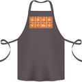 Good Vibes Periodic Table Chemistry Funny Cotton Apron 100% Organic Dark Grey