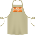 Good Vibes Periodic Table Chemistry Funny Cotton Apron 100% Organic Khaki