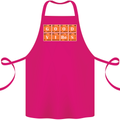 Good Vibes Periodic Table Chemistry Funny Cotton Apron 100% Organic Pink