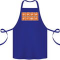 Good Vibes Periodic Table Chemistry Funny Cotton Apron 100% Organic Royal Blue