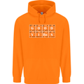 Good Vibes Periodic Table Chemistry Funny Mens 80% Cotton Hoodie Orange