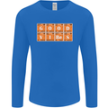 Good Vibes Periodic Table Chemistry Funny Mens Long Sleeve T-Shirt Royal Blue