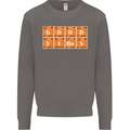 Good Vibes Periodic Table Chemistry Funny Mens Sweatshirt Jumper Charcoal