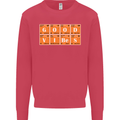 Good Vibes Periodic Table Chemistry Funny Mens Sweatshirt Jumper Heliconia