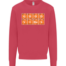Good Vibes Periodic Table Chemistry Funny Mens Sweatshirt Jumper Heliconia