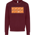 Good Vibes Periodic Table Chemistry Funny Mens Sweatshirt Jumper Maroon