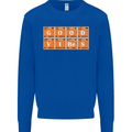 Good Vibes Periodic Table Chemistry Funny Mens Sweatshirt Jumper Royal Blue
