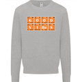 Good Vibes Periodic Table Chemistry Funny Mens Sweatshirt Jumper Sports Grey