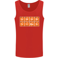Good Vibes Periodic Table Chemistry Funny Mens Vest Tank Top Red