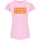 Good Vibes Periodic Table Chemistry Funny Womens Petite Cut T-Shirt Light Pink