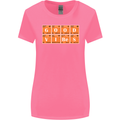 Good Vibes Periodic Table Chemistry Funny Womens Wider Cut T-Shirt Azalea