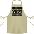 Goodbye Tension Retirement 2021 Retired Cotton Apron 100% Organic Khaki
