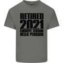 Goodbye Tension Retirement 2021 Retired Mens Cotton T-Shirt Tee Top Charcoal
