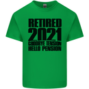 Goodbye Tension Retirement 2021 Retired Mens Cotton T-Shirt Tee Top Irish Green
