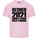 Goodbye Tension Retirement 2021 Retired Mens Cotton T-Shirt Tee Top Light Pink