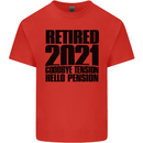 Goodbye Tension Retirement 2021 Retired Mens Cotton T-Shirt Tee Top Red