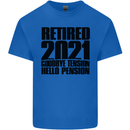 Goodbye Tension Retirement 2021 Retired Mens Cotton T-Shirt Tee Top Royal Blue