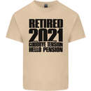 Goodbye Tension Retirement 2021 Retired Mens Cotton T-Shirt Tee Top Sand