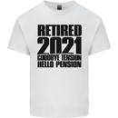 Goodbye Tension Retirement 2021 Retired Mens Cotton T-Shirt Tee Top White