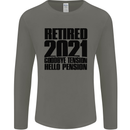 Goodbye Tension Retirement 2021 Retired Mens Long Sleeve T-Shirt Charcoal