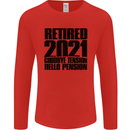 Goodbye Tension Retirement 2021 Retired Mens Long Sleeve T-Shirt Red