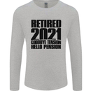 Goodbye Tension Retirement 2021 Retired Mens Long Sleeve T-Shirt Sports Grey