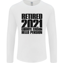 Goodbye Tension Retirement 2021 Retired Mens Long Sleeve T-Shirt White