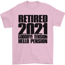 Goodbye Tension Retirement 2021 Retired Mens T-Shirt Cotton Gildan Light Pink
