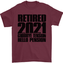 Goodbye Tension Retirement 2021 Retired Mens T-Shirt Cotton Gildan Maroon