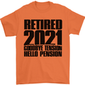 Goodbye Tension Retirement 2021 Retired Mens T-Shirt Cotton Gildan Orange