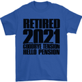 Goodbye Tension Retirement 2021 Retired Mens T-Shirt Cotton Gildan Royal Blue