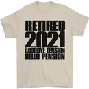 Goodbye Tension Retirement 2021 Retired Mens T-Shirt Cotton Gildan Sand