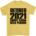 Goodbye Tension Retirement 2021 Retired Mens T-Shirt Cotton Gildan Yellow