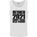 Goodbye Tension Retirement 2021 Retired Mens Vest Tank Top White