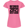 Goodbye Tension Retirement 2021 Retired Womens Petite Cut T-Shirt Azalea