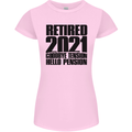 Goodbye Tension Retirement 2021 Retired Womens Petite Cut T-Shirt Light Pink
