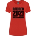 Goodbye Tension Retirement 2021 Retired Womens Wider Cut T-Shirt Red