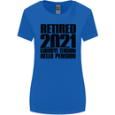Goodbye Tension Retirement 2021 Retired Womens Wider Cut T-Shirt Royal Blue