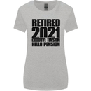 Goodbye Tension Retirement 2021 Retired Womens Wider Cut T-Shirt Sports Grey