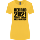 Goodbye Tension Retirement 2021 Retired Womens Wider Cut T-Shirt Yellow